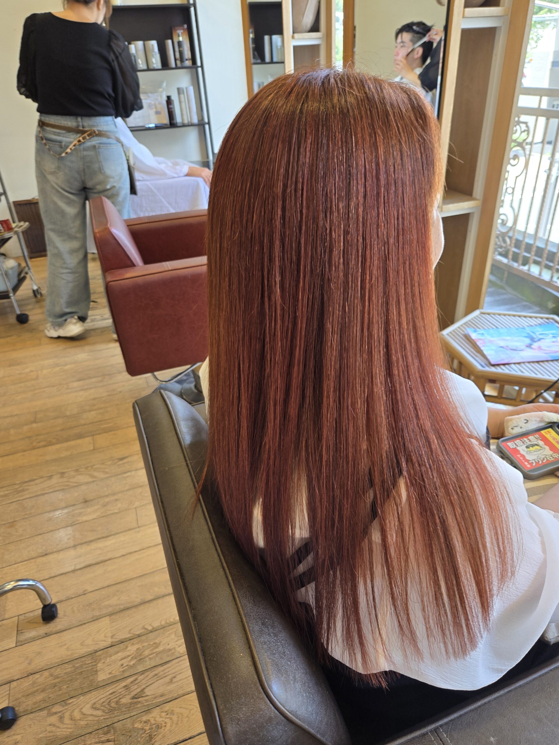 ブリーチなしでも、ある程度明るくなっていれば、キレイに色が入ります！　 新カラーのヒュウミライ！ ぜひお試しください！ 